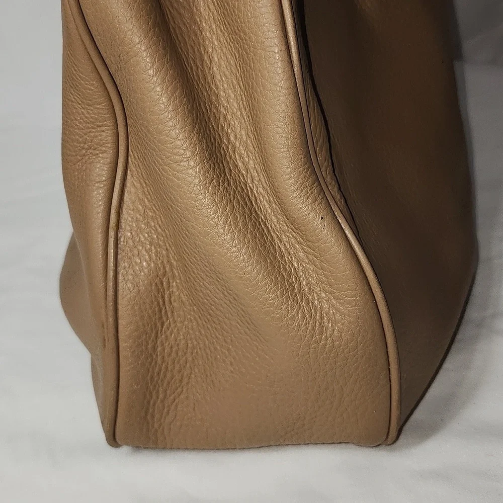 MICHAEL KORS FULTON XL Leather Tote Bag Satchel Shoulder Bag Multi‎ Section Hobo